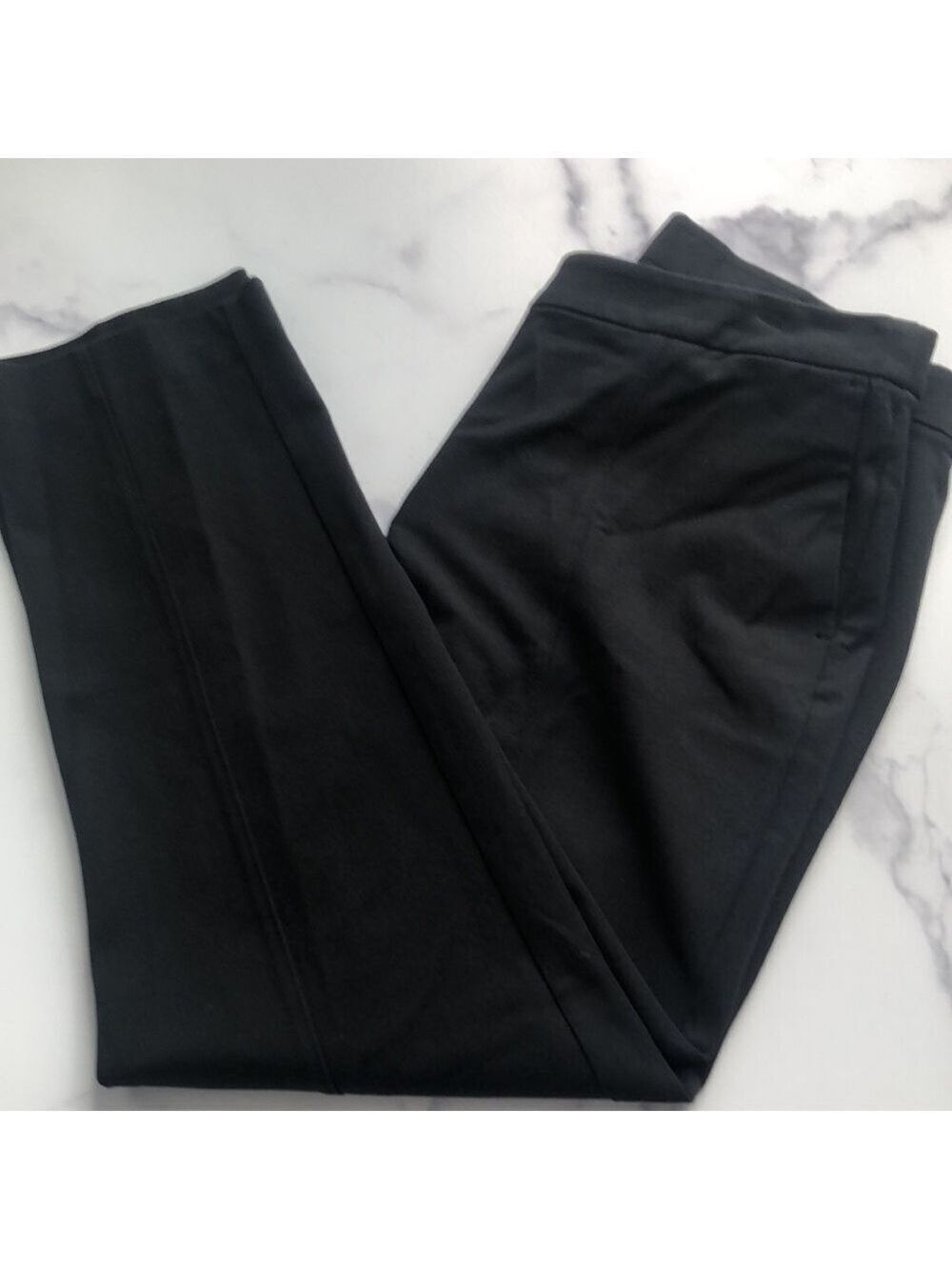 J Jill Premium Black Bi-Stretch Tapered Leg Pants Trousers Petite Size 10
